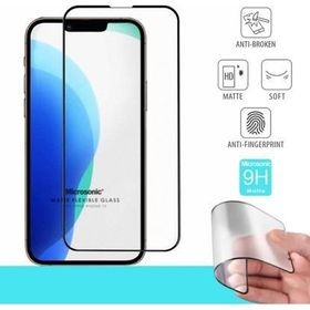 Microsonic Apple iPhone 13 Siyah Seramik Matte Flexible Ekran Koruyucu