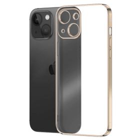 Microsonic Apple iPhone 13 Square Matte Plating Gold Cep Telefonu Kılıfı