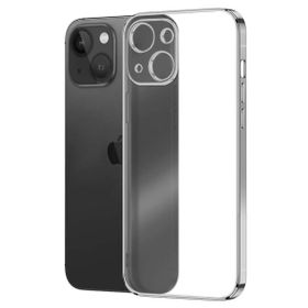 Microsonic Apple iPhone 13 Square Matte Plating Gümüş Cep Telefonu Kılıfı