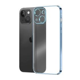 Microsonic Apple iPhone 13 Square Matte Plating Mavi Cep Telefonu Kılıfı