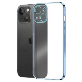 Microsonic Apple iPhone 13 Square Matte Plating Mavi Cep Telefonu Kılıfı