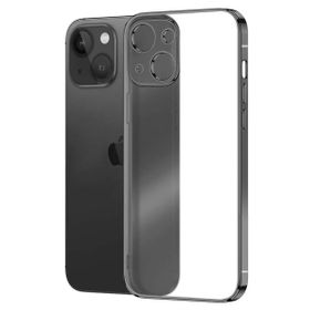 Microsonic Apple iPhone 13 Square Matte Plating Siyah Cep Telefonu Kılıfı