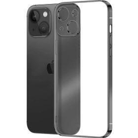 Microsonic Apple iPhone 13 Square Matte Plating Siyah Cep Telefonu Kılıfı