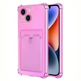 Microsonic Apple iPhone 14 Card Slot Shock Füme Cep Telefonu Kılıfı
