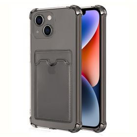 Microsonic Apple iPhone 14 Card Slot Shock Füme Cep Telefonu Kılıfı