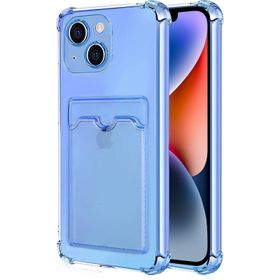 Microsonic Apple iPhone 14 Card Slot Shock Füme Cep Telefonu Kılıfı