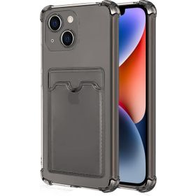 Microsonic Apple iPhone 14 Card Slot Shock Füme Cep Telefonu Kılıfı