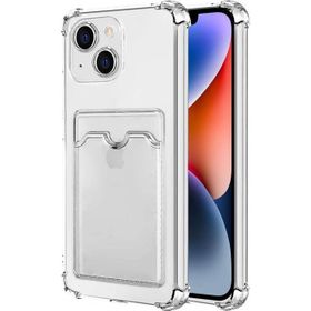 Microsonic Apple iPhone 14 Card Slot Shock Şeffaf Cep Telefonu Kılıfı