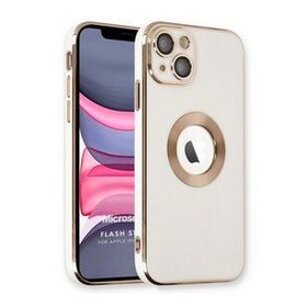 Microsonic Apple iPhone 14 Flash Stamp Beyaz Cep Telefonu Kılıfı