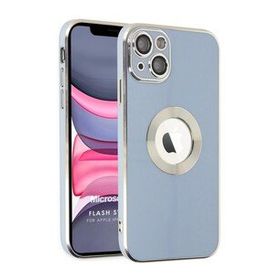 Microsonic Apple iPhone 14 Flash Stamp Mavi Cep Telefonu Kılıfı