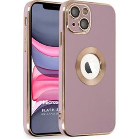 Microsonic Apple iPhone 14 Flash Stamp Pembe Cep Telefonu Kılıfı