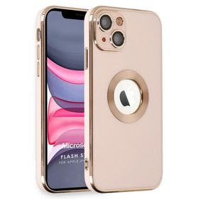 Microsonic Apple iPhone 14 Flash Stamp Siyah Cep Telefonu Kılıfı