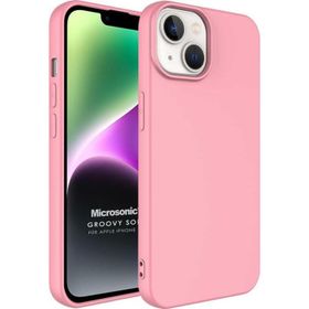 Microsonic Apple iPhone 14 Groovy Soft Rose Gold Cep Telefonu Kılıfı