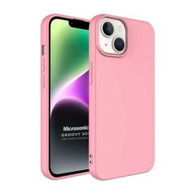 Microsonic Apple iPhone 14 Groovy Soft Rose Gold Cep Telefonu Kılıfı