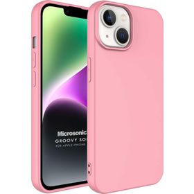 Microsonic Apple iPhone 14 Groovy Soft Rose Gold Cep Telefonu Kılıfı