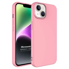 Microsonic Apple iPhone 14 Groovy Soft Rose Gold Cep Telefonu Kılıfı