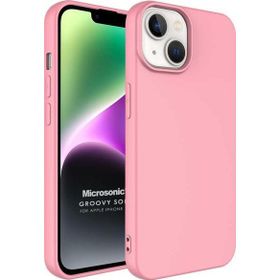 Microsonic Apple iPhone 14 Groovy Soft Rose Gold Cep Telefonu Kılıfı