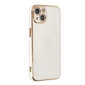 Microsonic Apple iPhone 14 Olive Plated Beyaz Cep Telefonu Kılıfı