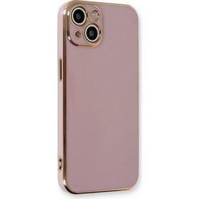 Microsonic Apple iPhone 14 Olive Plated Lila Cep Telefonu Kılıfı