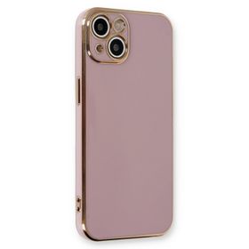 Microsonic Apple iPhone 14 Olive Plated Lila Cep Telefonu Kılıfı