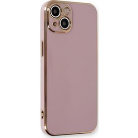Microsonic Apple iPhone 14 Olive Plated Lila Cep Telefonu Kılıfı