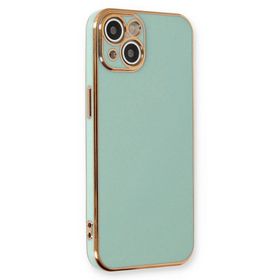 Microsonic Apple iPhone 14 Olive Plated Pembe Cep Telefonu Kılıfı