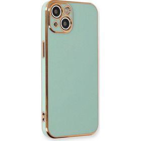 Microsonic Apple iPhone 14 Olive Plated Pembe Cep Telefonu Kılıfı