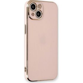 Microsonic Apple iPhone 14 Olive Plated Pembe Cep Telefonu Kılıfı