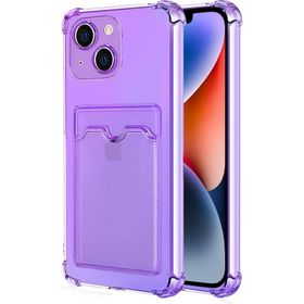 Microsonic Apple iPhone 14 Plus Card Slot Shock Füme Cep Telefonu Kılıfı