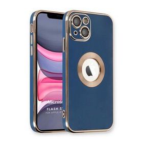 Microsonic Apple iPhone 14 Plus Flash Stamp Lacivert Cep Telefonu Kılıfı