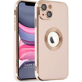 Microsonic Apple iPhone 14 Plus Flash Stamp Rose Gold Cep Telefonu Kılıfı
