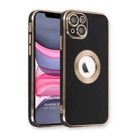 Microsonic Apple iPhone 14 Plus Flash Stamp Siyah Cep Telefonu Kılıfı