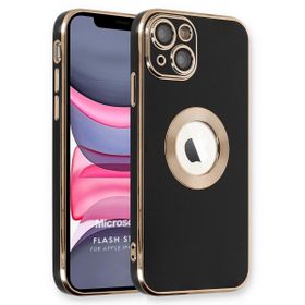 Microsonic Apple iPhone 14 Plus Flash Stamp Siyah Cep Telefonu Kılıfı