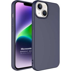 Microsonic Apple iPhone 14 Plus Groovy Soft Lacivert Cep Telefonu Kılıfı