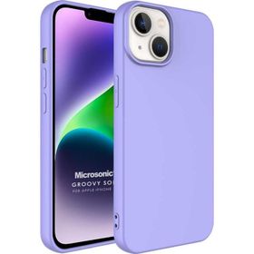 Microsonic Apple iPhone 14 Plus Groovy Soft Lila Cep Telefonu Kılıfı