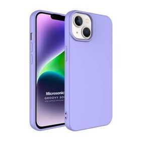 Microsonic Apple iPhone 14 Plus Groovy Soft Lila Cep Telefonu Kılıfı