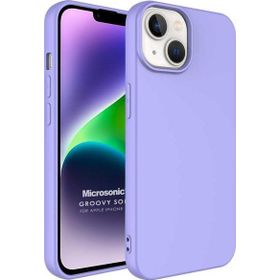 Microsonic Apple iPhone 14 Plus Groovy Soft Lila Cep Telefonu Kılıfı