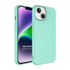 Microsonic Apple iPhone 14 Plus Groovy Soft Turkuaz Cep Telefonu Kılıfı