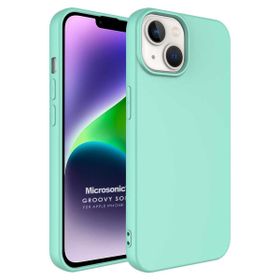 Microsonic Apple iPhone 14 Plus Groovy Soft Turkuaz Cep Telefonu Kılıfı
