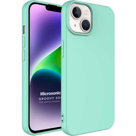 Microsonic Apple iPhone 14 Plus Groovy Soft Turkuaz Cep Telefonu Kılıfı