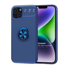 Microsonic Apple iPhone 14 Plus Kickstand Ring Holder Lacivert Cep Telefonu Kılıfı