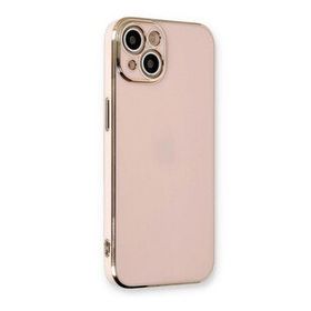 Microsonic Apple iPhone 14 Plus Olive Plated Pembe Cep Telefonu Kılıfı