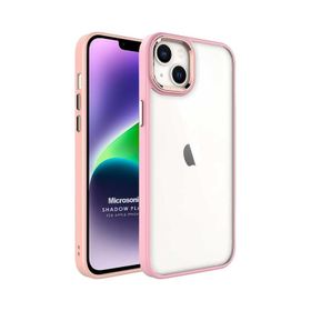 Microsonic Apple iPhone 14 Plus Shadow Planet Açık Pembe Cep Telefonu Kılıfı