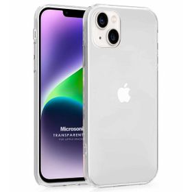 Microsonic Apple iPhone 14 Plus Transparent Soft Beyaz Cep Telefonu Kılıfı