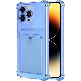 Microsonic Apple iPhone 14 Pro Card Slot Shock Mavi Cep Telefonu Kılıfı