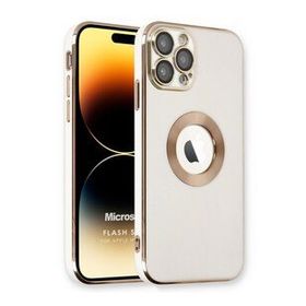 Microsonic Apple iPhone 14 Pro Flash Stamp Beyaz Cep Telefonu Kılıfı