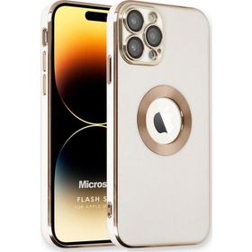 Microsonic Apple iPhone 14 Pro Flash Stamp Beyaz Cep Telefonu Kılıfı