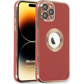 Microsonic Apple iPhone 14 Pro Flash Stamp Kırmızı Cep Telefonu Kılıfı