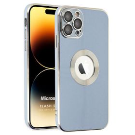Microsonic Apple iPhone 14 Pro Flash Stamp Mavi Cep Telefonu Kılıfı