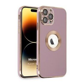 Microsonic Apple iPhone 14 Pro Flash Stamp Pembe Cep Telefonu Kılıfı